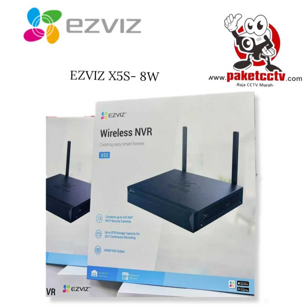 NVR WIRELESS EZVIZ X5S 8W 8CH NVR EZVIZ 8 CHANNEL