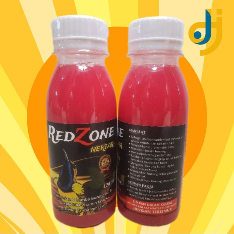 REDZONE NECTAR PAKAN HARIAN BURUNG PEMAKAN MADU DAN BUAH KOLIBRI PLECI SOGON NINJA