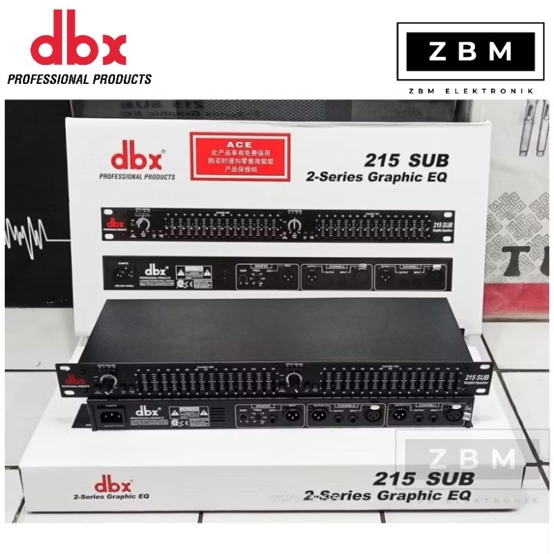 EQUALIZER DBX 215 + SUBWOOFER DBX215 + SUB DBX 215 SUB