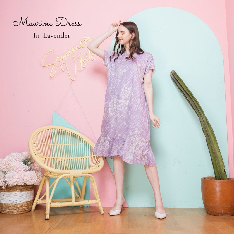 Preloved Daster Ruffle Maurine - By Leesy.id