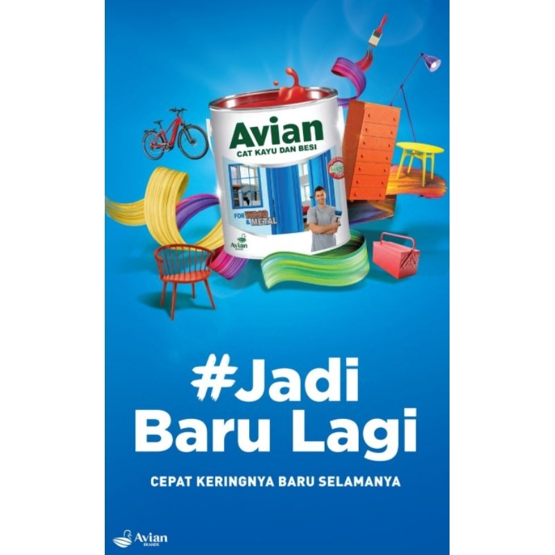 Cat kayu dan besi avian 200cc, Cat avian 200cc, Cat Avian Kayu dan besi 200cc