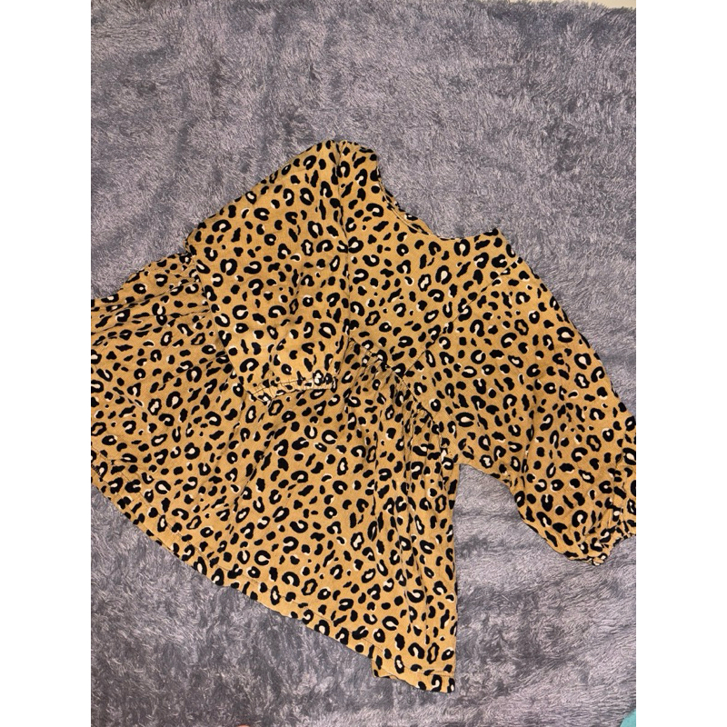 baju korea anak leopard