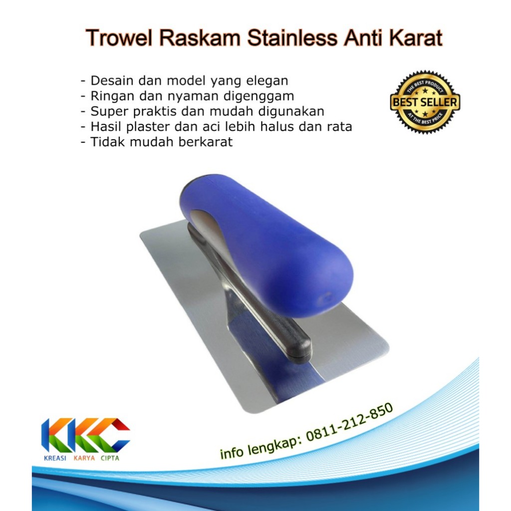 Trowel Raskam Stainless Tahan Karat