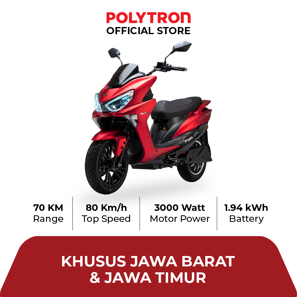 SUBSIDI POLYTRON Fox S Electric Sepeda Motor Listrik - OTR Jawa Barat & Jawa Timur