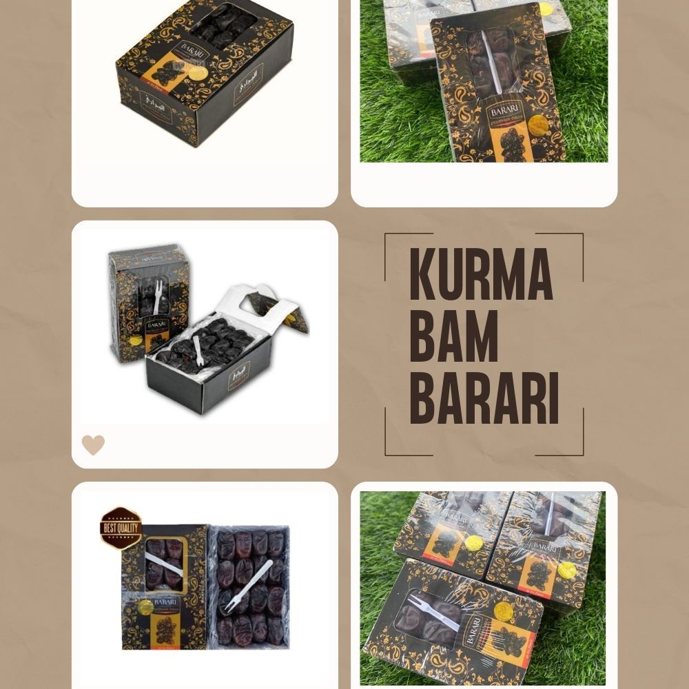 

Kurma Bam Barari Premium Quality Kurma Barari Anggur Kurma Bam Anggur Fresh Original Kemasan 600gr