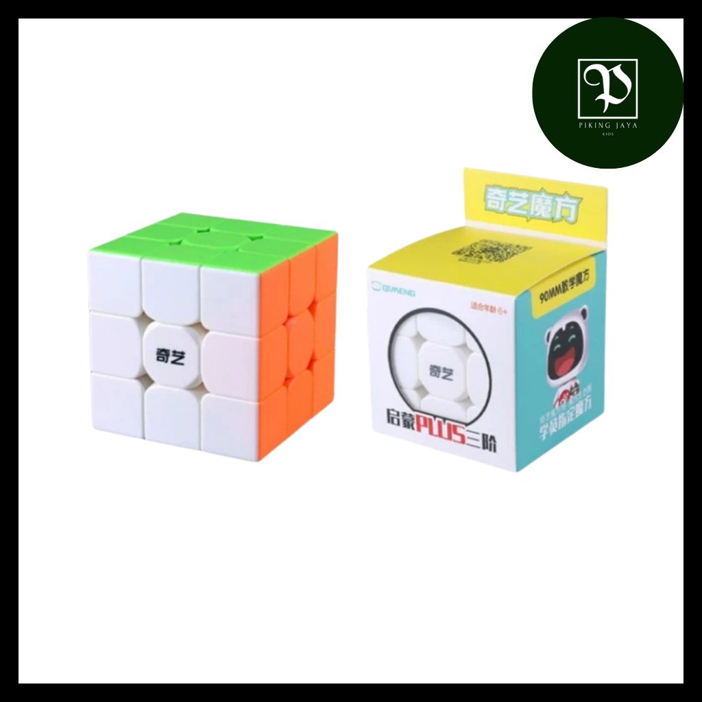Rubik 3x3 Merk Qiyi Qimeng Plus Ukuran 9 CM - Rubik 3x3