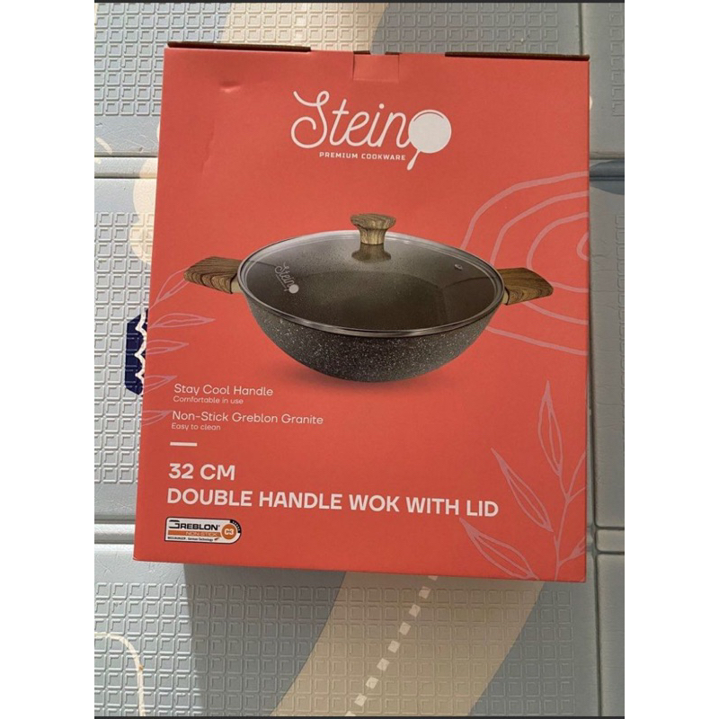 STEIN Onyx Wok Pan 32cm (Stein Cookware Anti Lengket)