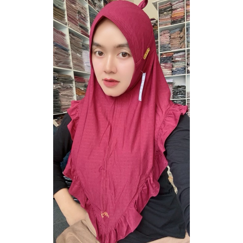 396 NON PET ANTI LETOYJILBAB SIRIA DOA IBU JERSEY VALENTINE REMPEL BAWAH /HIJAB BERGO MARYAM DOI ORI