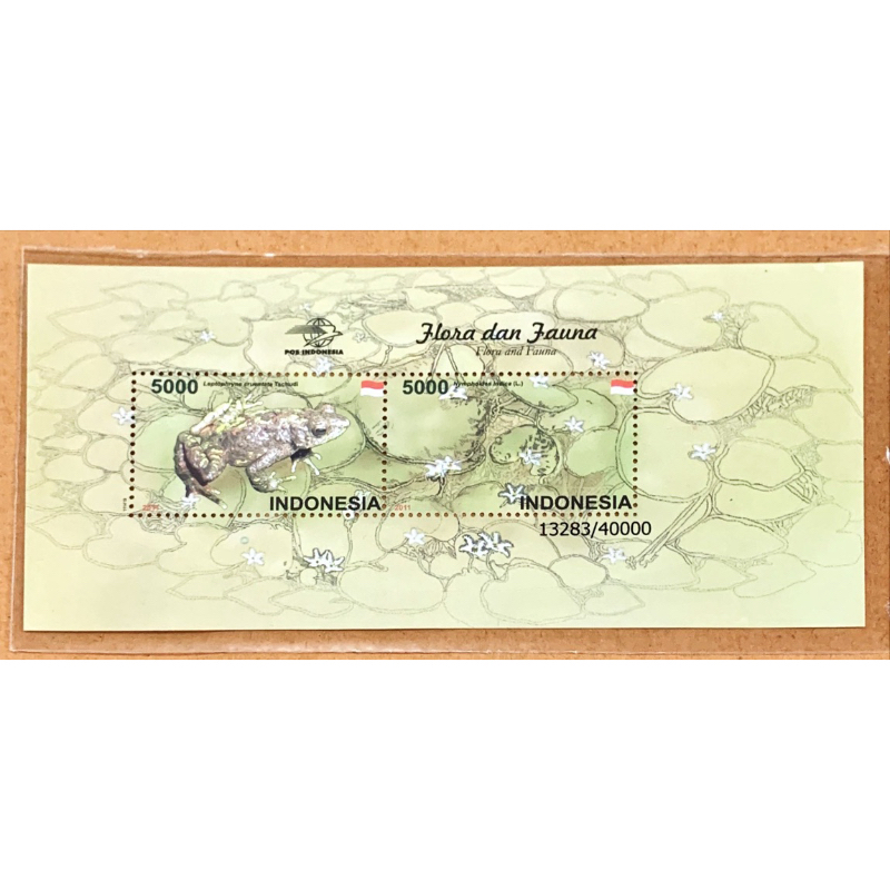 

PRANGKO INDONESIA 2011 SS FLORA - FAUNA . MNH.