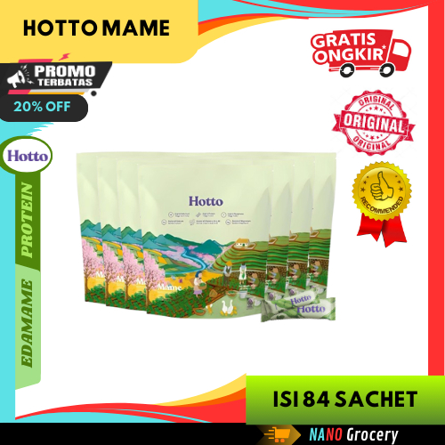 

7 Pouch Hotto Mame Edamame Protein | Hidup Sehat dengan Edamame