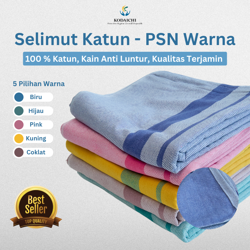 Selimut Katun PSN Warna - Lurik Solo - Selimut Salur/Selimut Katun/Selimut Lurik/Selimut Rumah Sakit