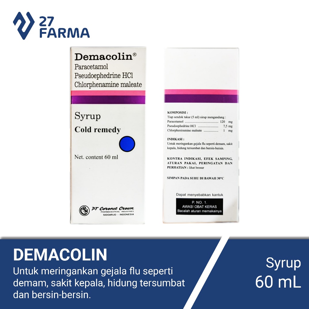 Demacolin Sirup 60ml (per Botol)