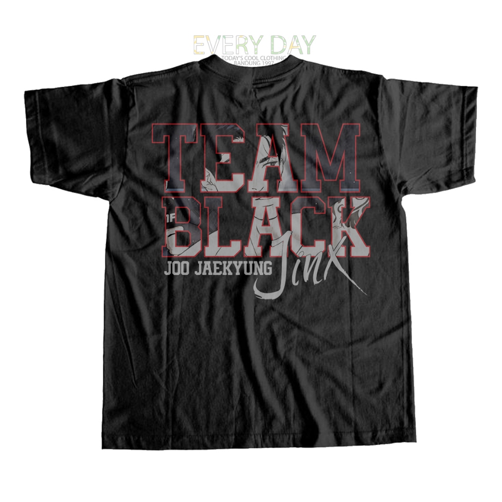 Kaos Manhwa JINX BL Tshirt JOO JAEKYUNG TEAM BLACK
