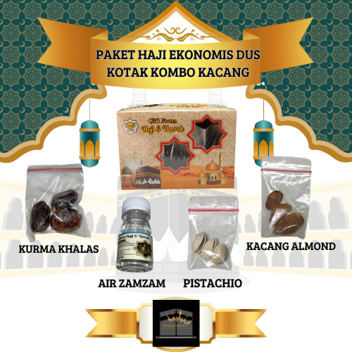 

paket haji ekonomis oleh-oleh haji dan umroh variasi dus kotak kombo kacang