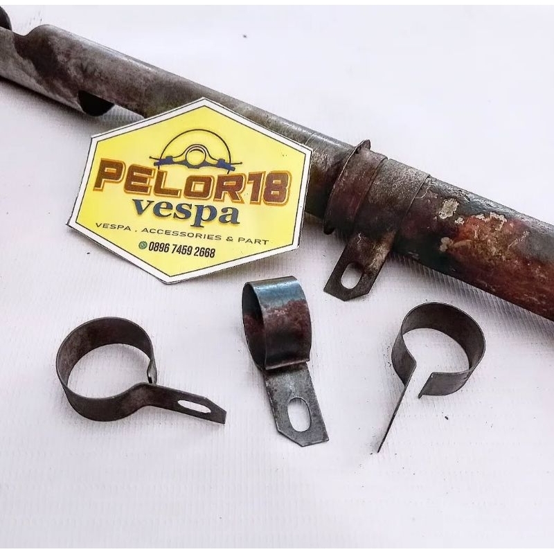 klem penahan stik gas vespa