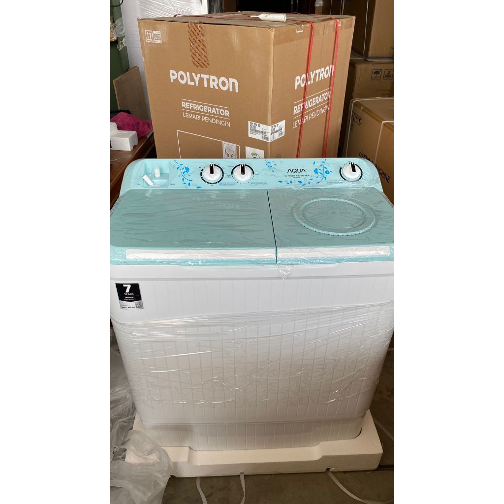 AQUA QW-7031HT / QW7031HT MESIN CUCI 2 TABUNG 7KG - GARANSI RESMI