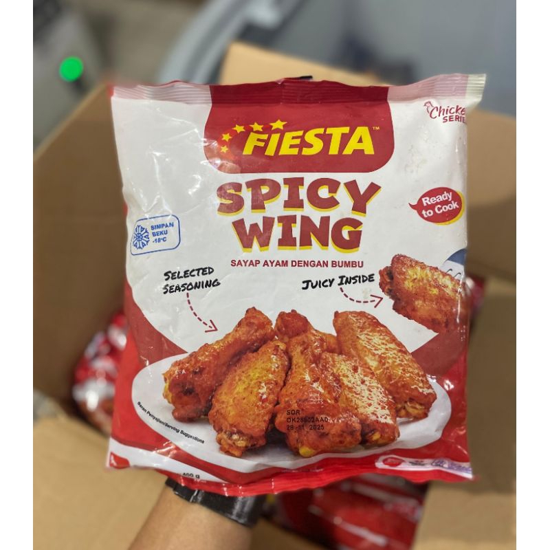 

SPICY WINGS FIESTA | Chicken WINGS | Sayap ayam berbumbu 400 gram