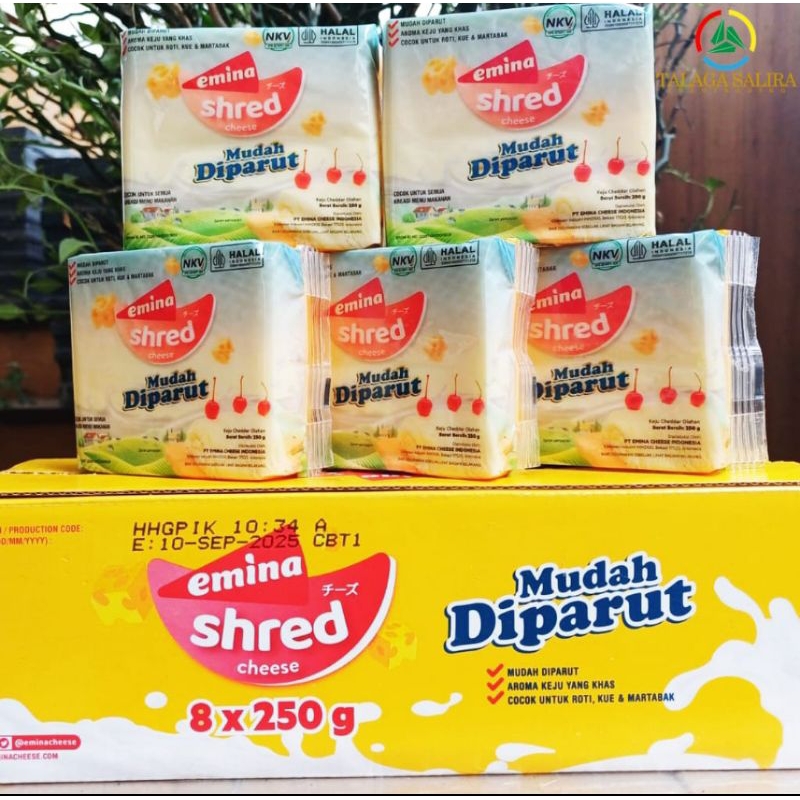 

keju parud emina shred kemasan 250 gram