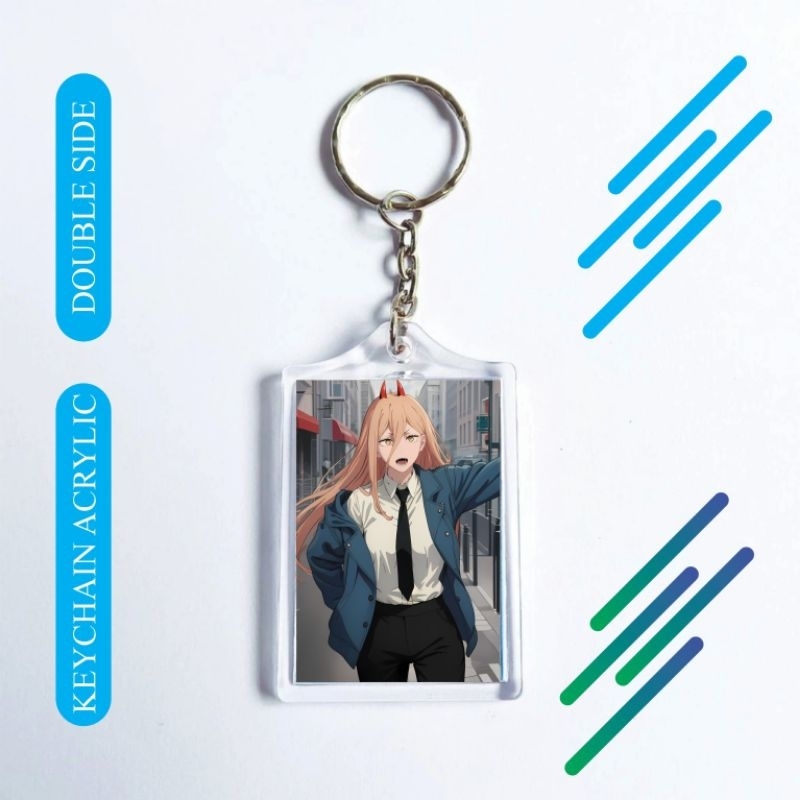 SIAP KIRIM Gantungan Kunci Anime Chainsaw man Power Keychain Anime Chainsawman Power