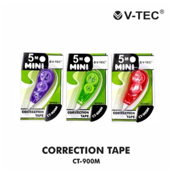 

V-TEC CT-900 M CORRECTION TAPE / TIP-EX KERTAS / STIPO KERTAS