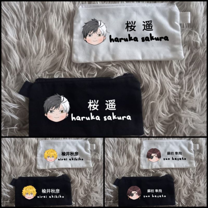 

Tempat pinsil pounch kanvas anime wind breaker haruka sakura