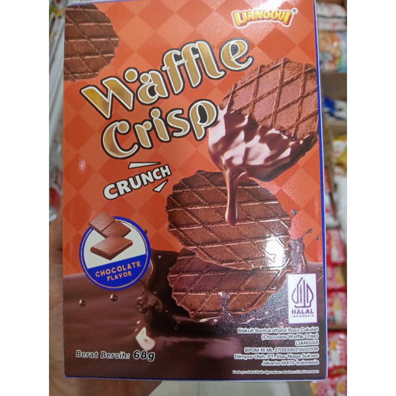 

Wafer crispy crunchy Lianggui coklat 68gr