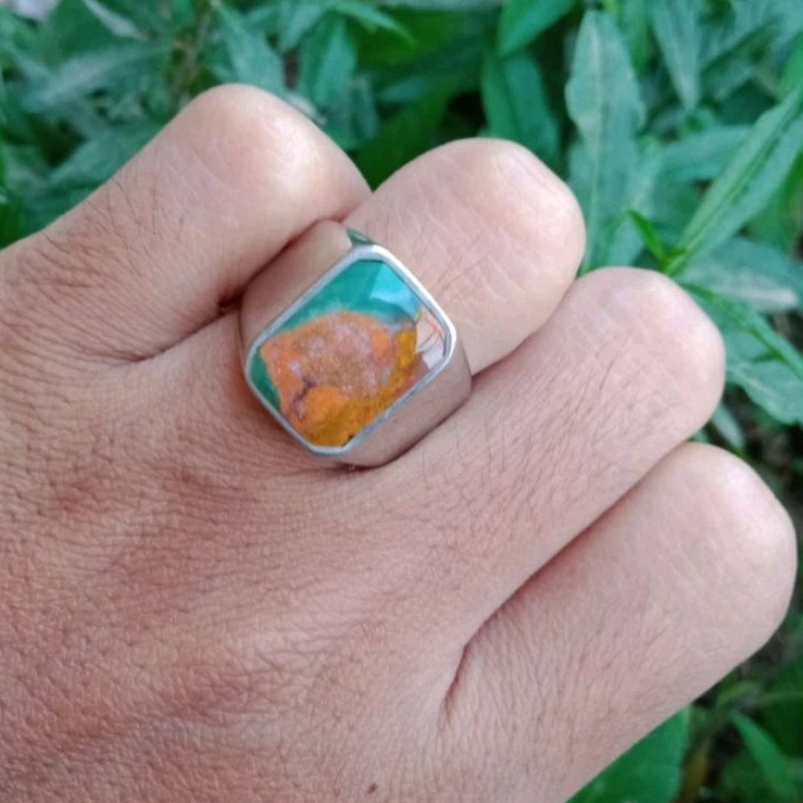 cincin bacan kembang kotak natural