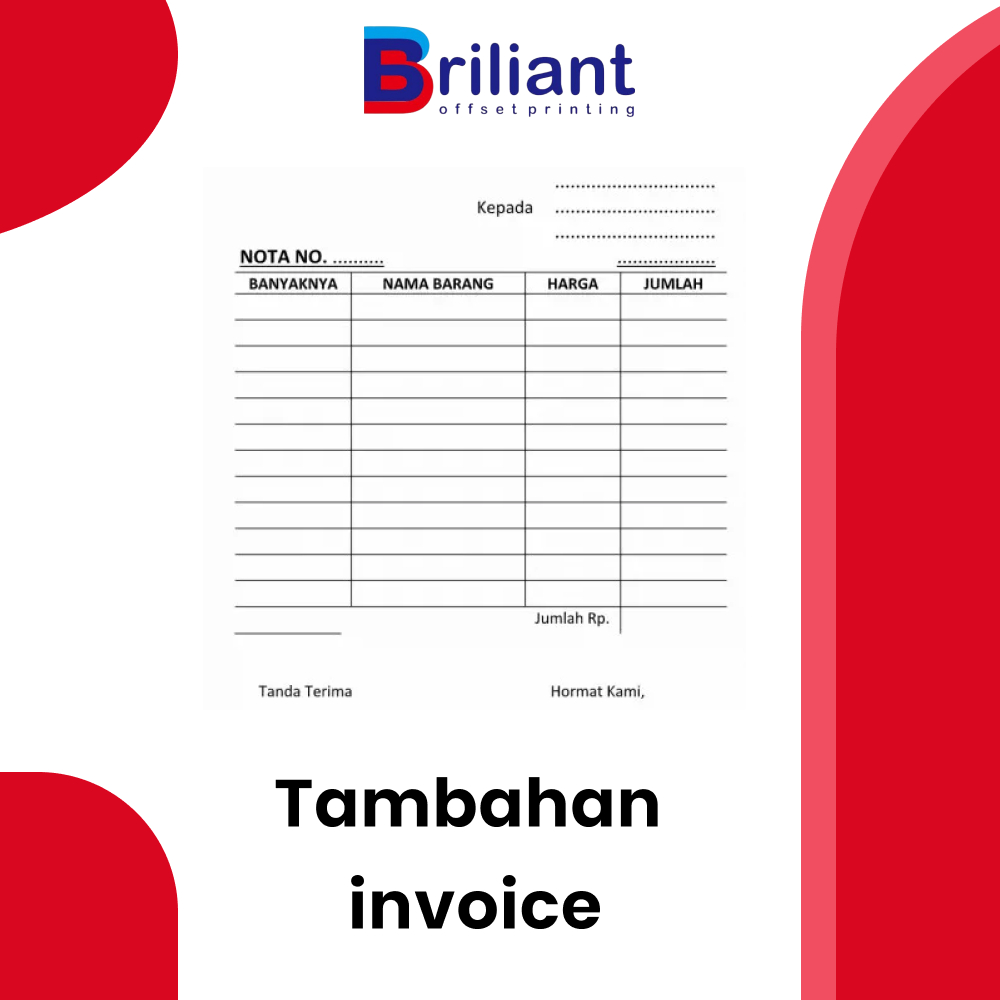 

TAMBAHAN INVOICE