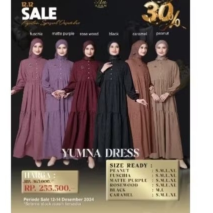 Yumna Dress dan Yumna Abaya by Aden