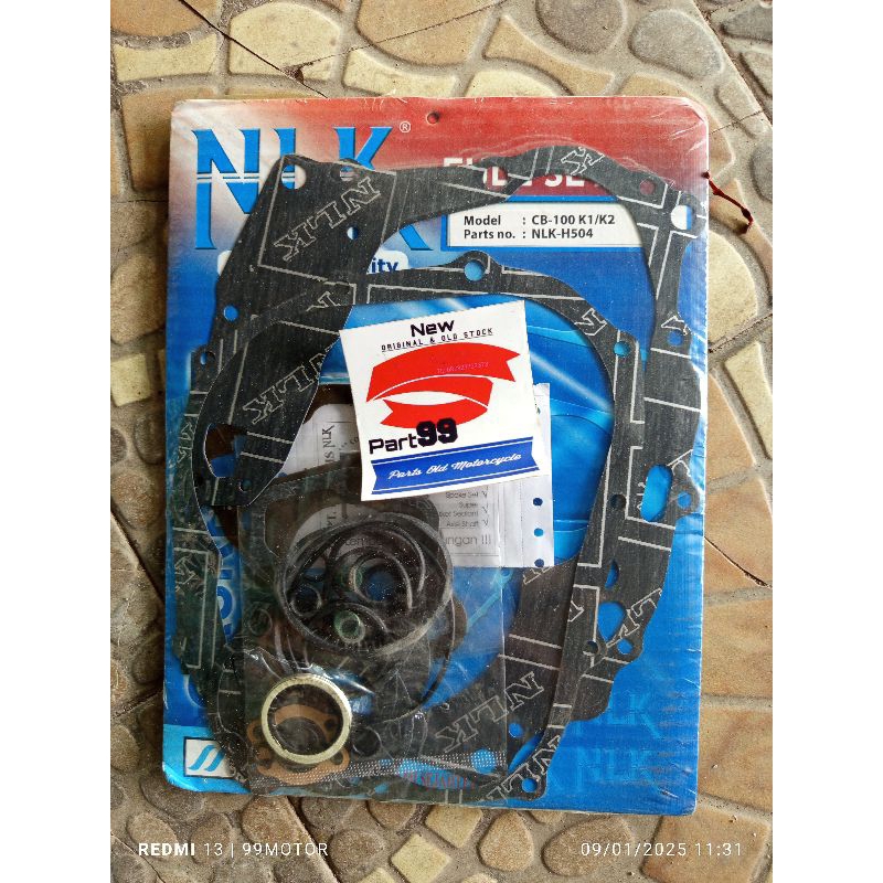 paking perpak gasket fullset honda cb100 k2 cb125 gl100 gl125 cb gl 100 125 NLK