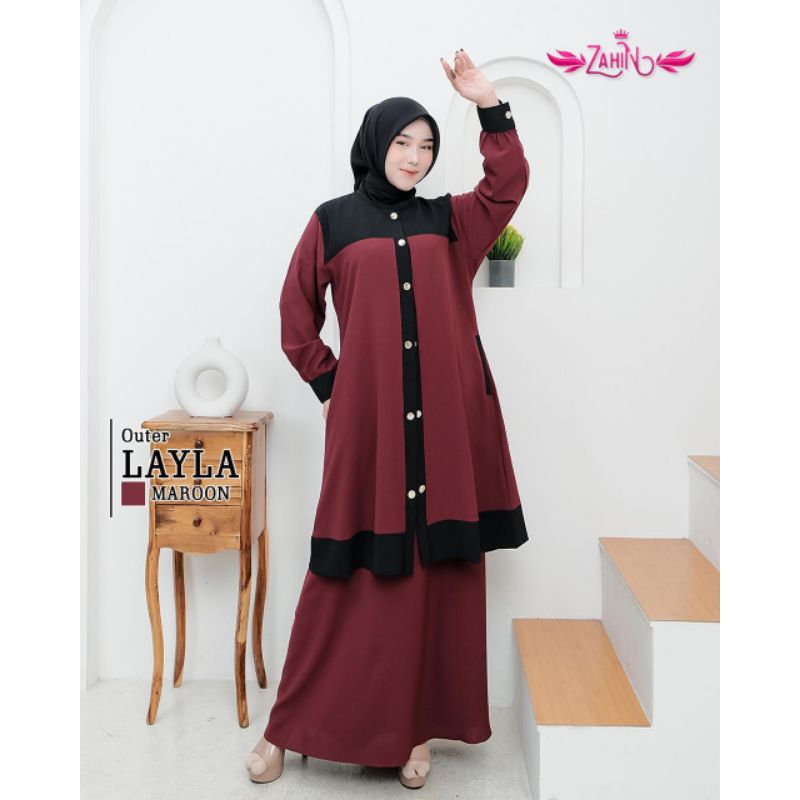 GAMIS SET OUTER LAYLA ORIGINAL ZAHIN