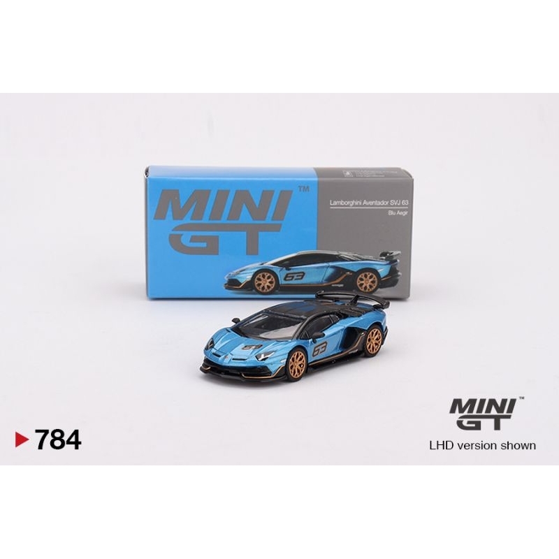 Mini GT 784 | Lamborghini Aventador SVJ 63 Blue Aegir 1/64 Scale | MD 14