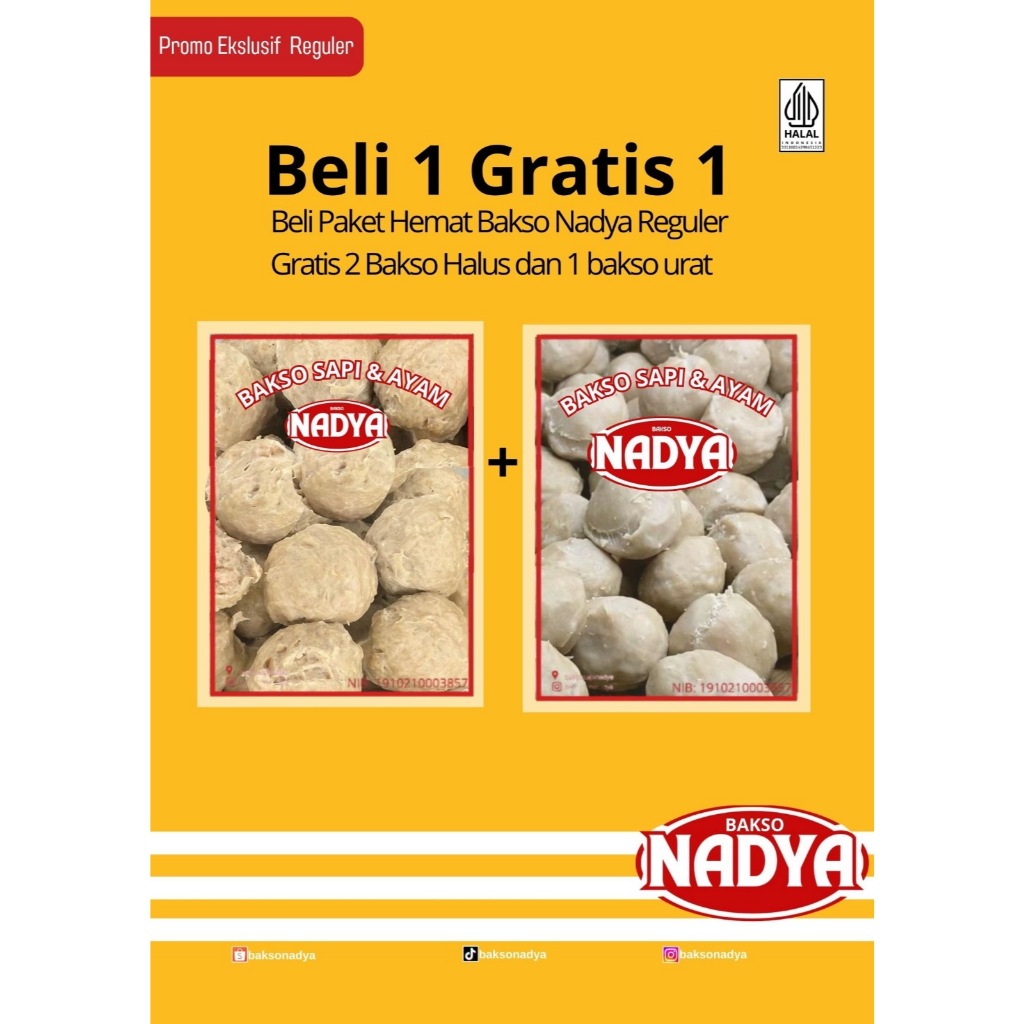 

Bakso Daging Sapi dan Ayam Reguler Halus dan Urat