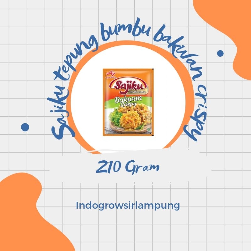 

sajiku tepung bumbu bakwan krispy 210g