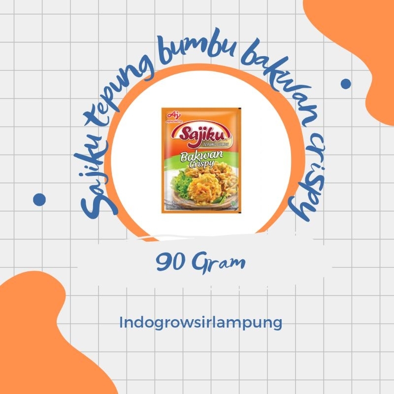 

sajiku tepung bumbu bakwan krispy 90g