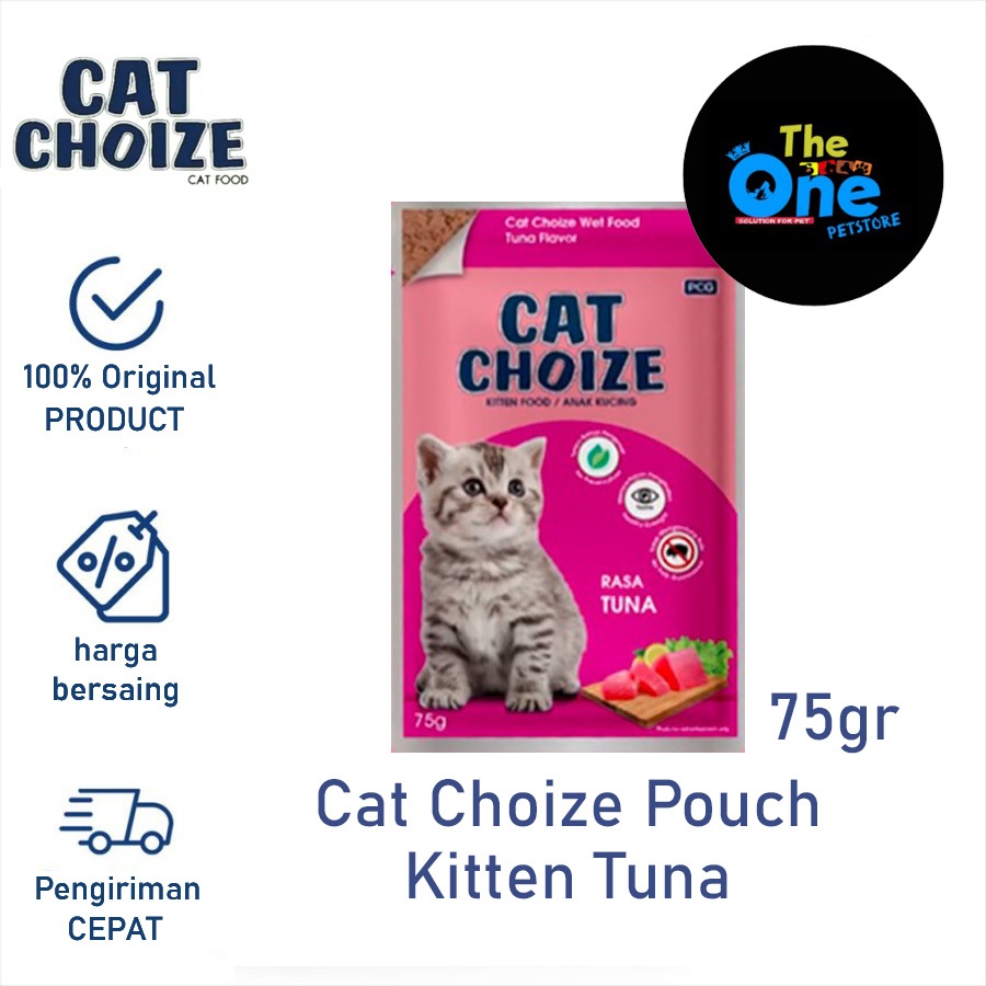 Cat Choize Pouch Kitten Tuna 75gr Makanan Kucing Basah Cat Choize Kitten Pouch