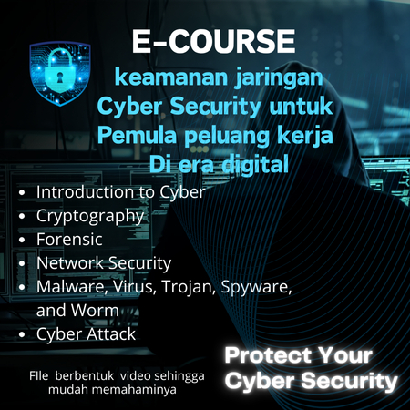 (SA0039) Belajar keamanan jaringan Cyber Security untuk Pemula peluang kerja era digital