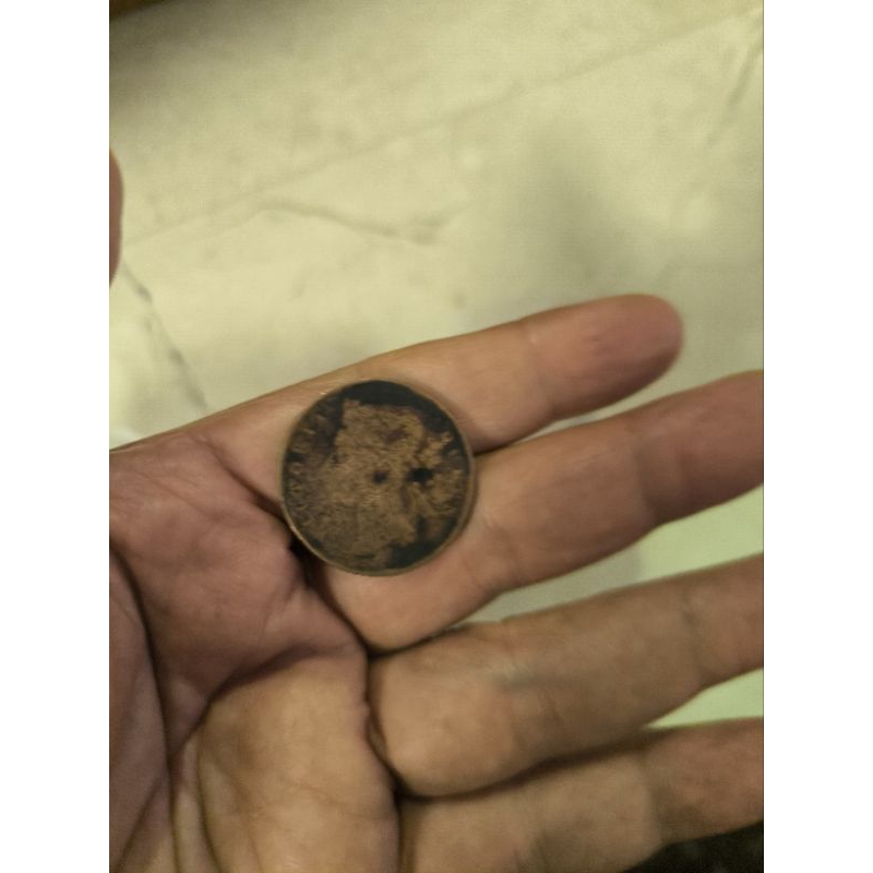 Koin Antik British Malaya 1 sen tahun 1900 an sesuai foto