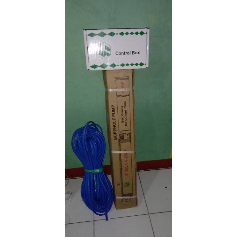 pompa Sibel HCL 0,25hp 3" casing + cabel 30m,  pompa celup, sumur bor dalam.