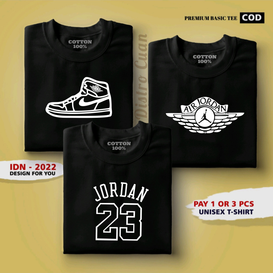 BUY 1 GET 3 PCS (PROMO COD) Distro Cuan Kaos Pria Wanita Distro T-Shirt Distro 100% Catton-Kaos Dewa