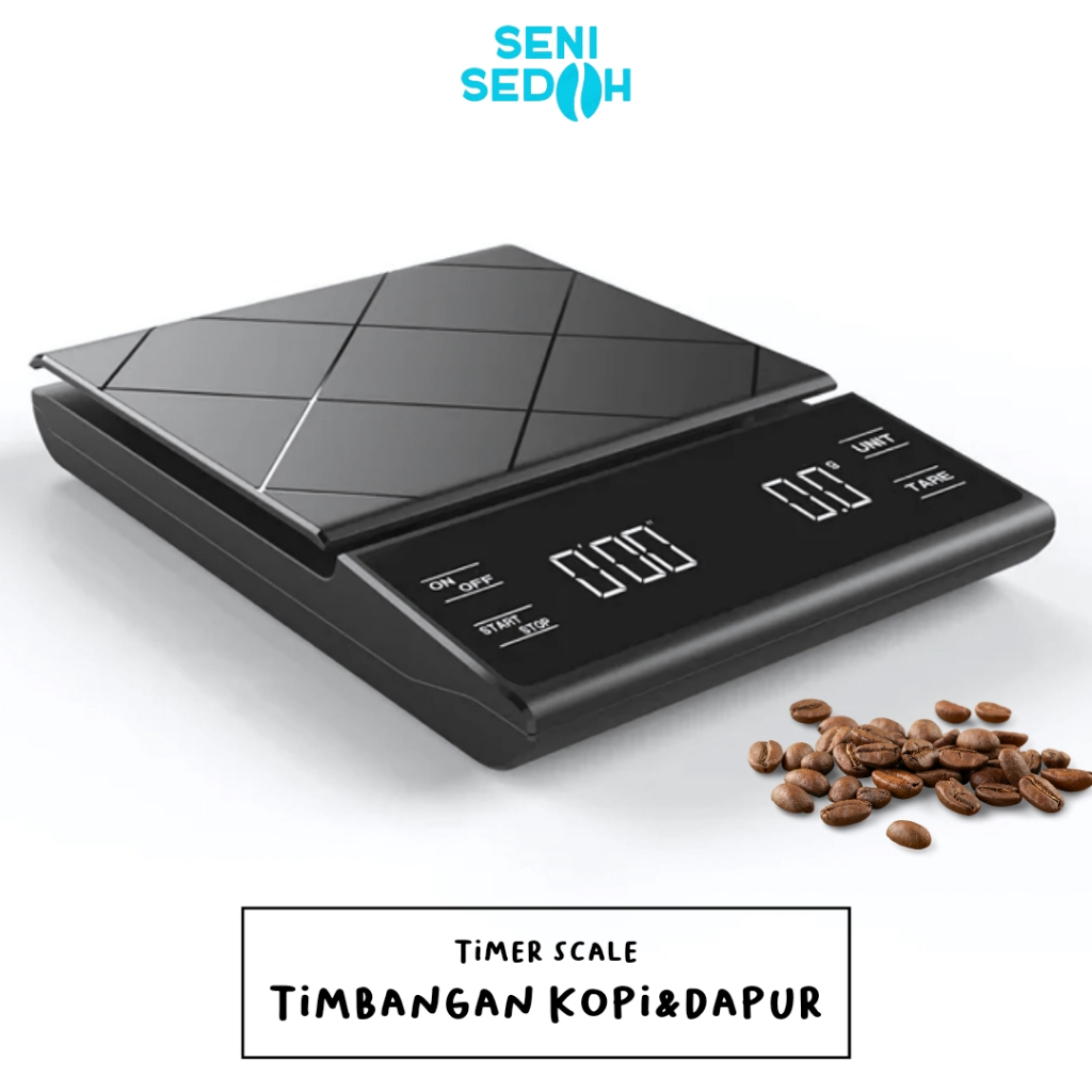 Timbangan Kopi Dapur Timer Scale USB Charging
