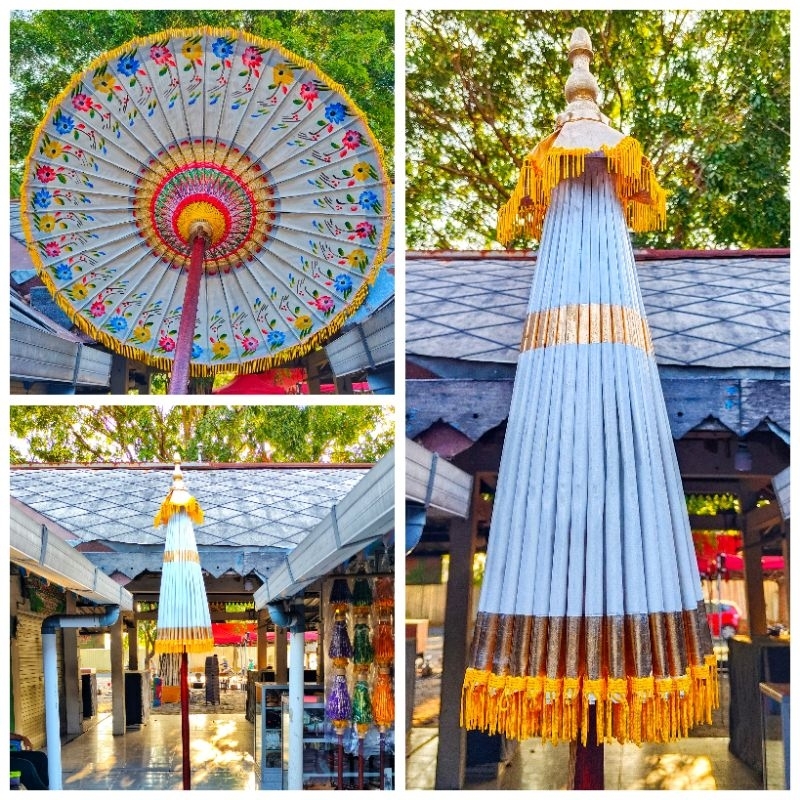 payung keraton putih /PAYUNG KERATON PUTIH/PAYUNG DEKORASI Tunggal KERATON