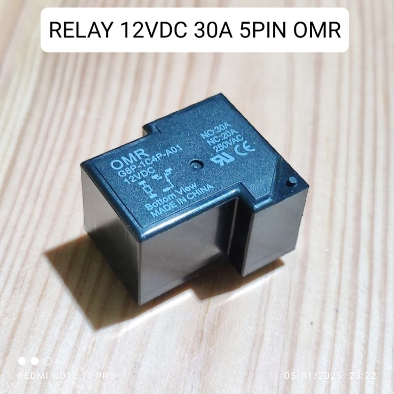 Deskripsi Relay kodok Relay 12V 30A OMR 5pin