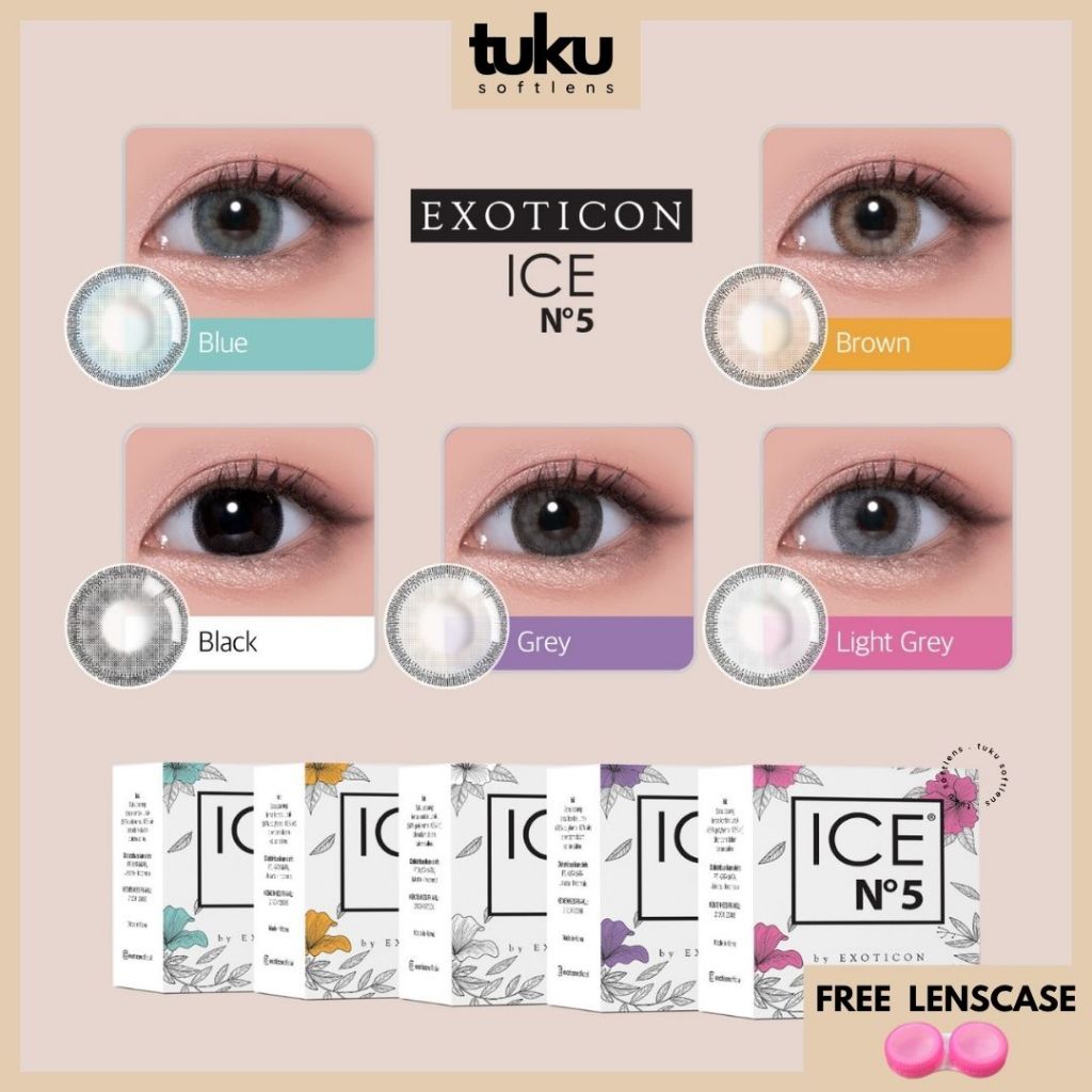 SOFTLENS ICE N5 14,5 MM NORMAL & MINUS (-4,50 S/D -10,00) BY X2 / SOFLEN ICE NO 5 / ICE NO5 BY X2 / 
