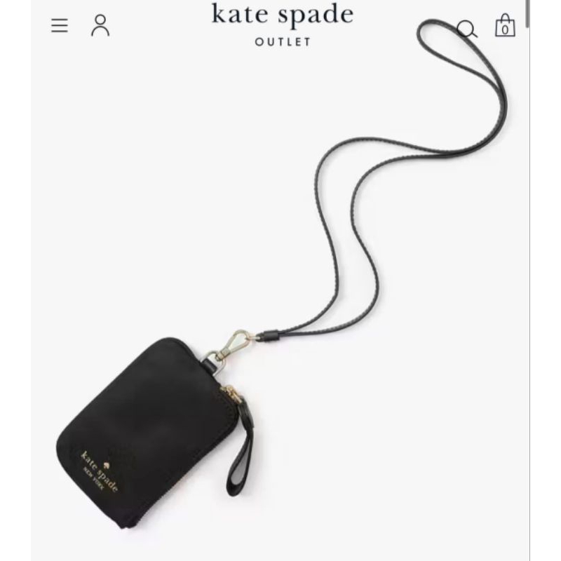 

kate spade chelsea lanyard black