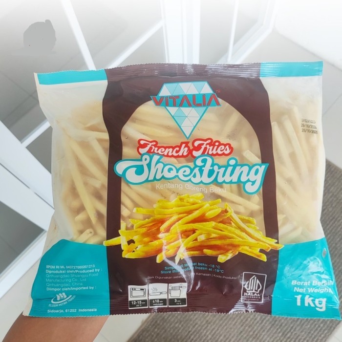 

VITALIA SHOESTRING FRENCH FRIES 1KG KENTANG GORENG FROZEN 1000GR TERMURAH