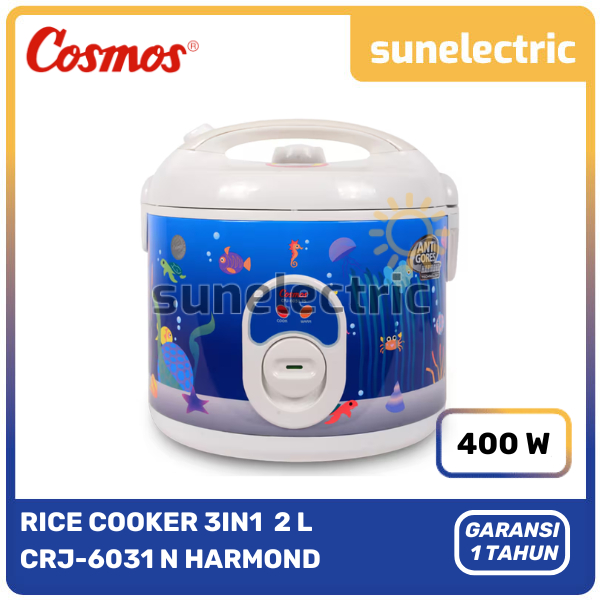 Cosmos CRJ 6031 N Magic Com 3in1 2Liter Harmond / CRJ 6031N / Rice Cooker Harmond