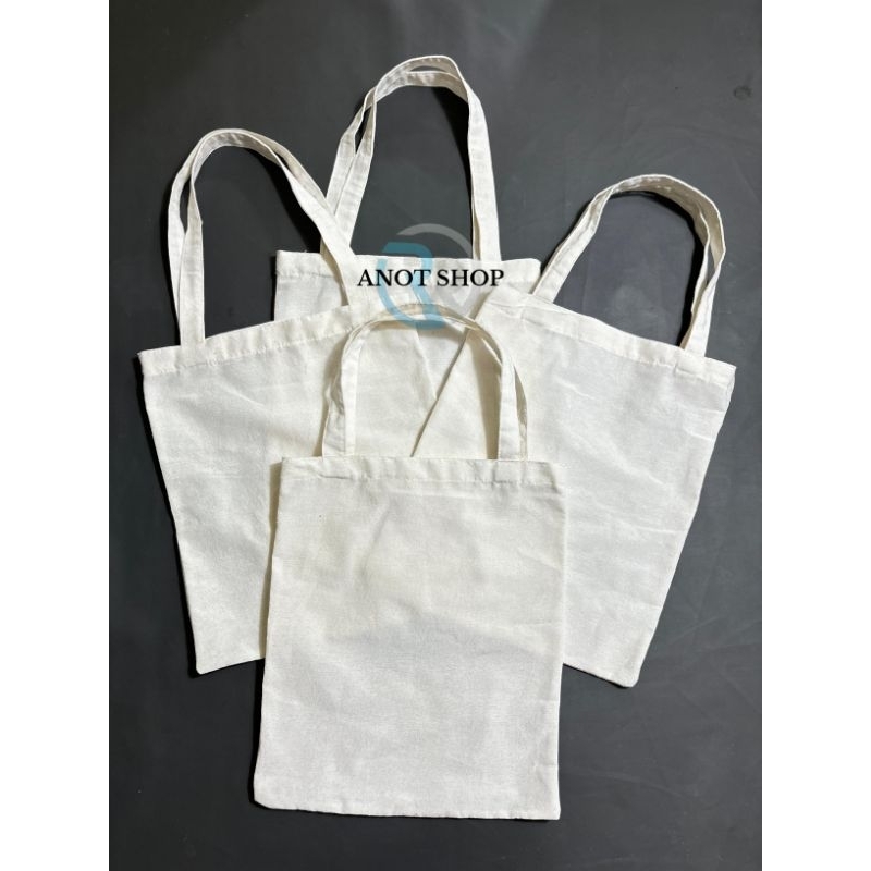 Tas Totebag Kain Kanvas Blacu Tebal Warna Putih Polos Lebih Hemat dan Tahan Lama - Untuk Eco Print |
