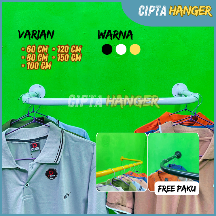 Gantungan Baju Besi Tembok