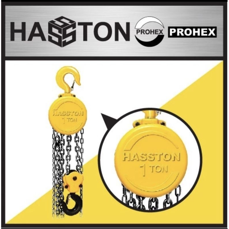 HASSTON PROHEX Chain Block / Takel 1 Ton x 3 Meter (4520-103)